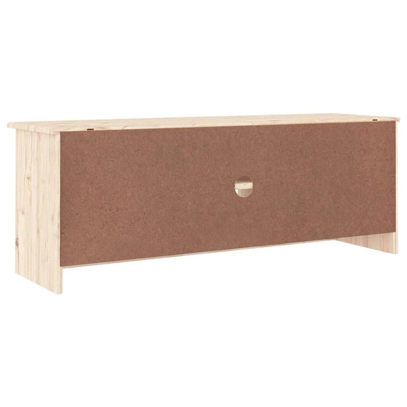 Meuble TV en pin massif - 44,1 x 13,8 x 16,1