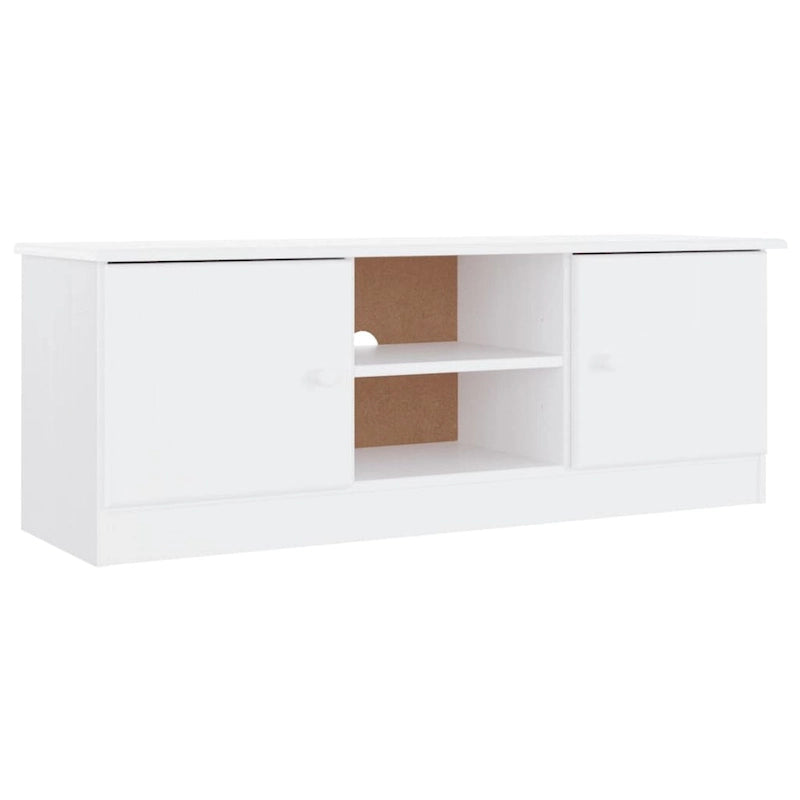 Meuble TV en pin massif - 44,1 x 13,8 x 16,1