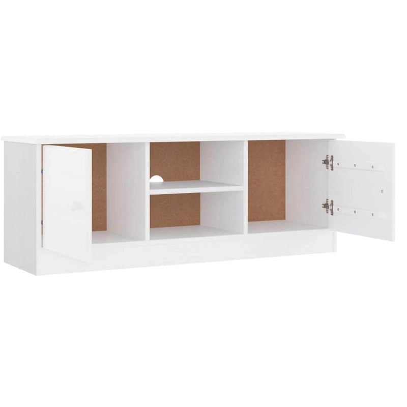 Meuble TV en pin massif - 44,1 x 13,8 x 16,1