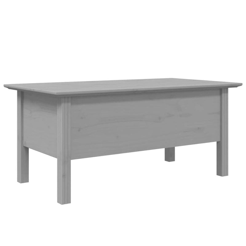 vidaXL Coffee Table Accent Side Table for Living Room BODO Solid Wood Pine - 39.4x21.7x17.7
