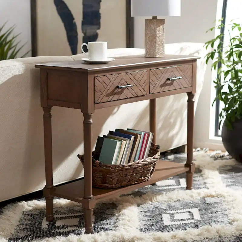 2-Drawer Console Table - 36W x 13D x 30H