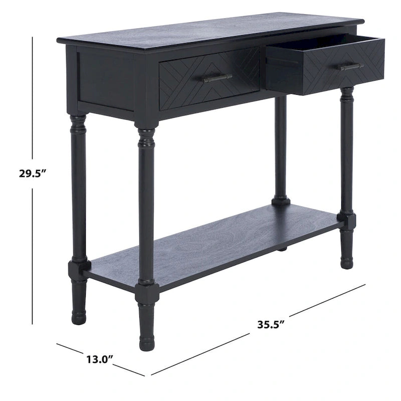 Console 2 tiroirs – 36 larg. x 13 prof. x 30 haut.