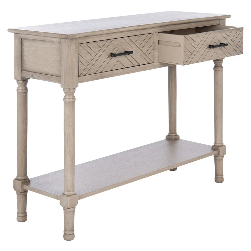 Console 2 tiroirs – 36 larg. x 13 prof. x 30 haut.