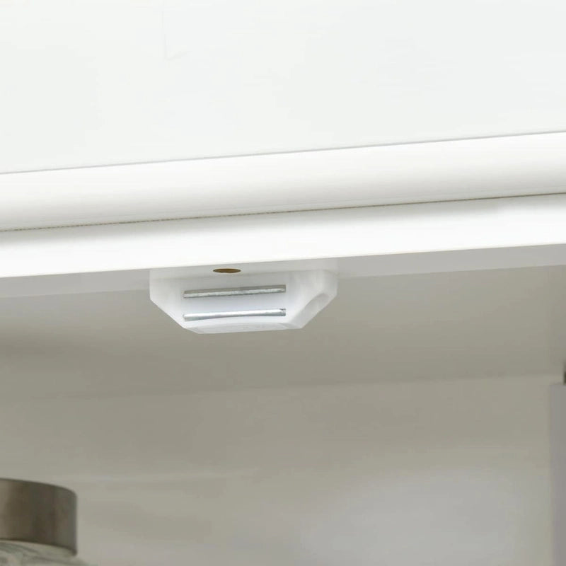 Armoire de rangement de cuisine de 72,5 po, placard de cuisine autoportant avec 4 portes et étagères réglables pour salle à manger, MDF