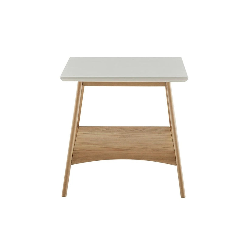 Modern End Table with Bottom Shelf - 24W x 24D x 22H