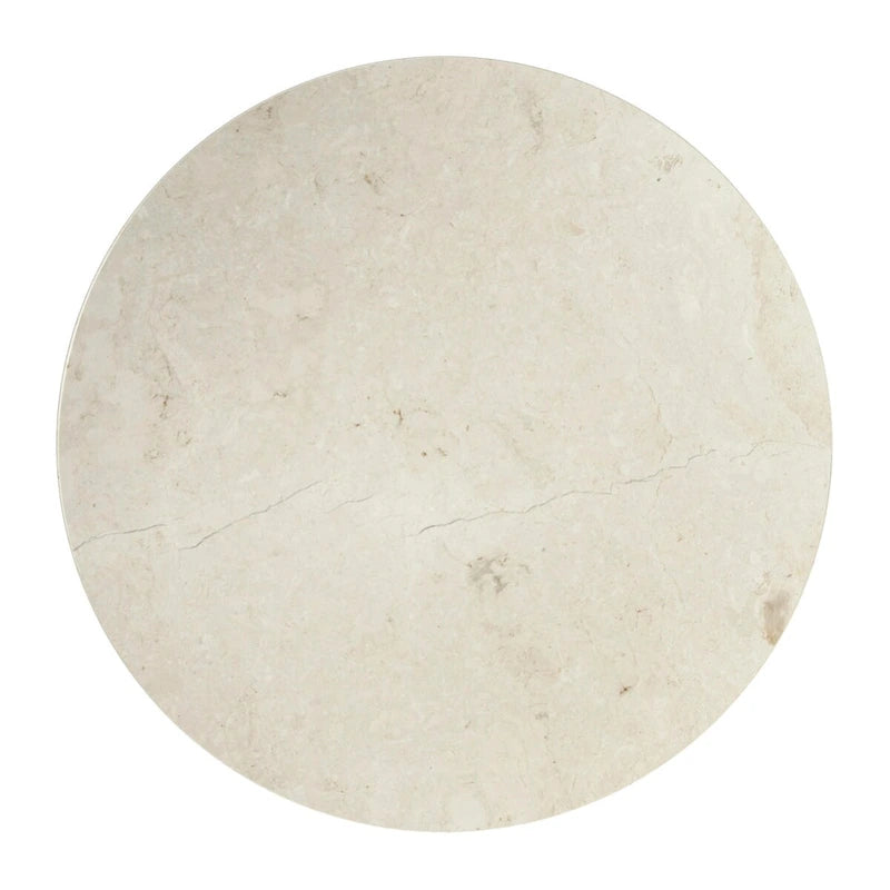 44" Round Pedestal Marble Dining Table