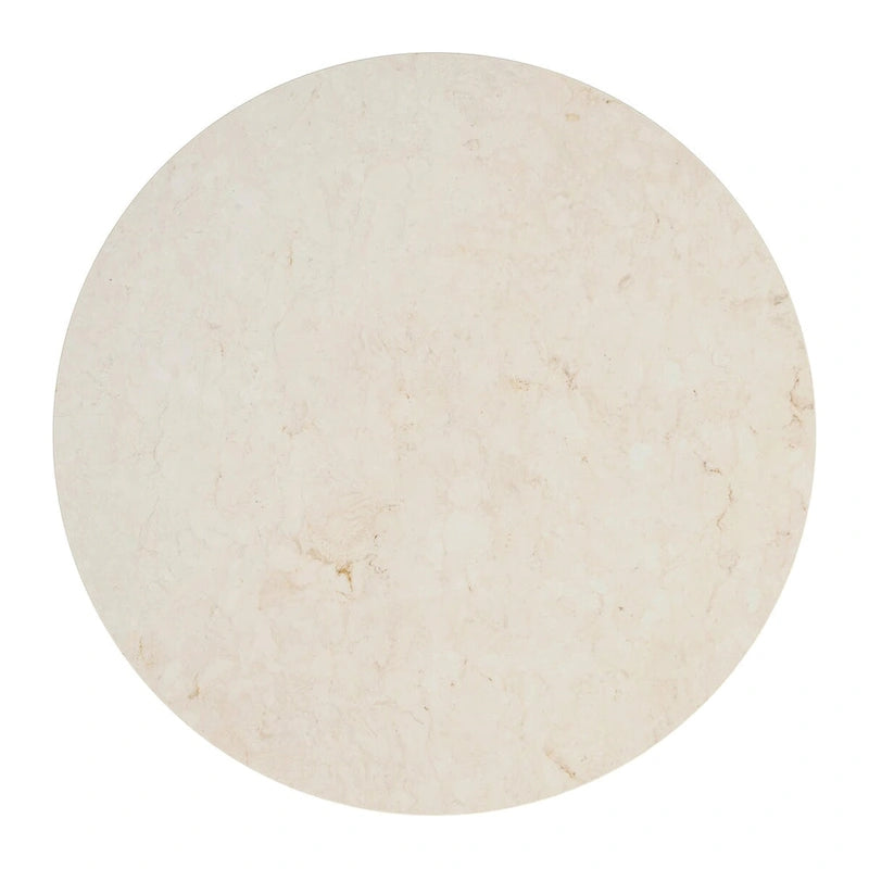Table à manger ronde sur pied en marbre de 112 cm