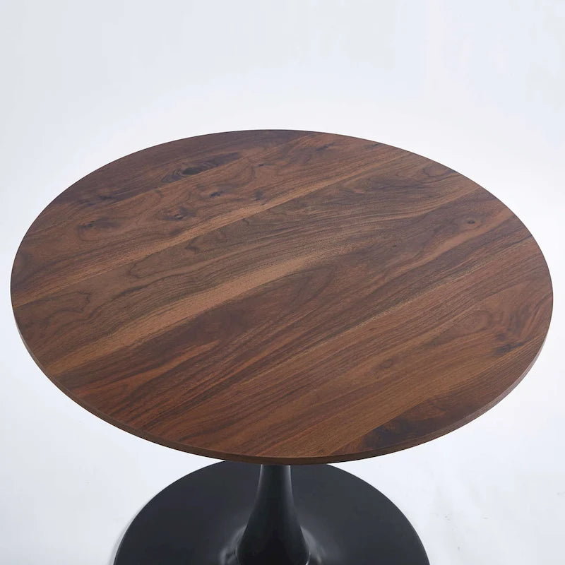 31.5Tulip Dining Table for 2-4 people With Round Mdf Table Top, Pedestal Dining Table, End Table Leisure Coffee Table