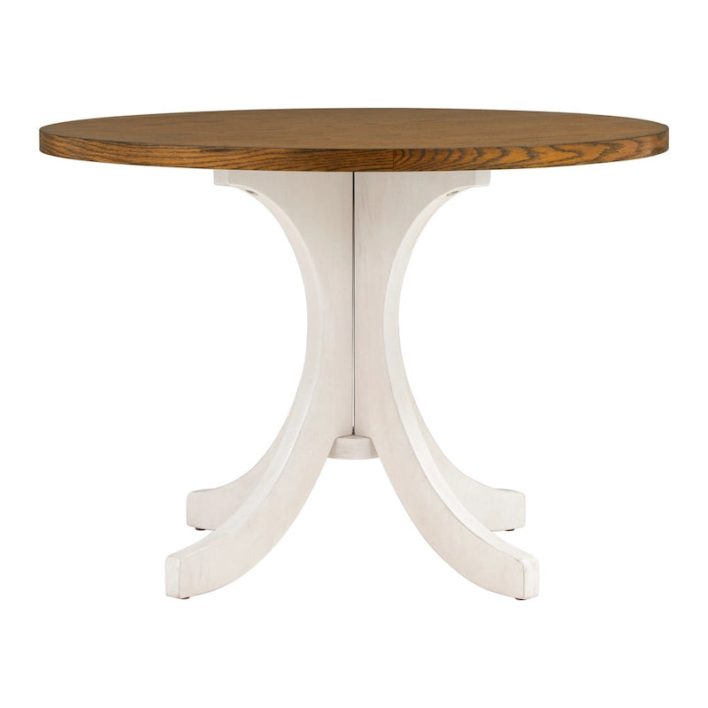 Table à manger ronde de 42 po - Style Mid-Century, 4 places