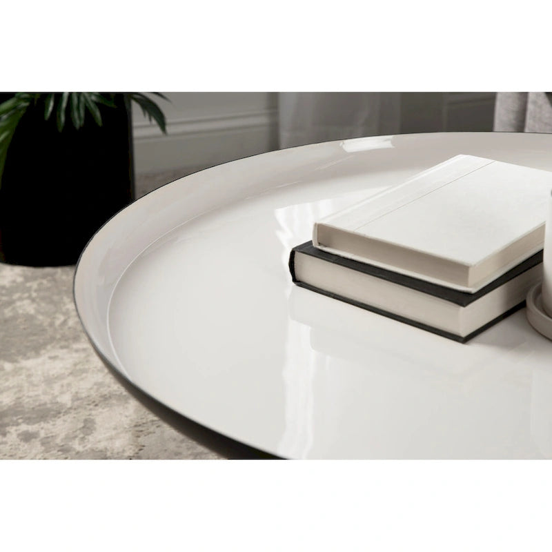 Round Metal Coffee Table - 25" Diameter