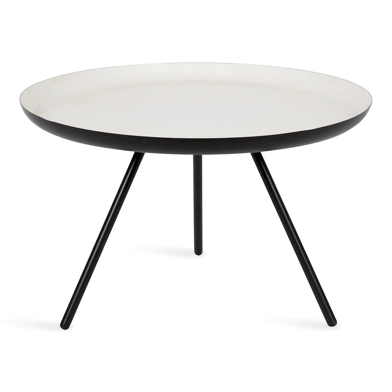 Table basse ronde en métal - 25" de diamètre