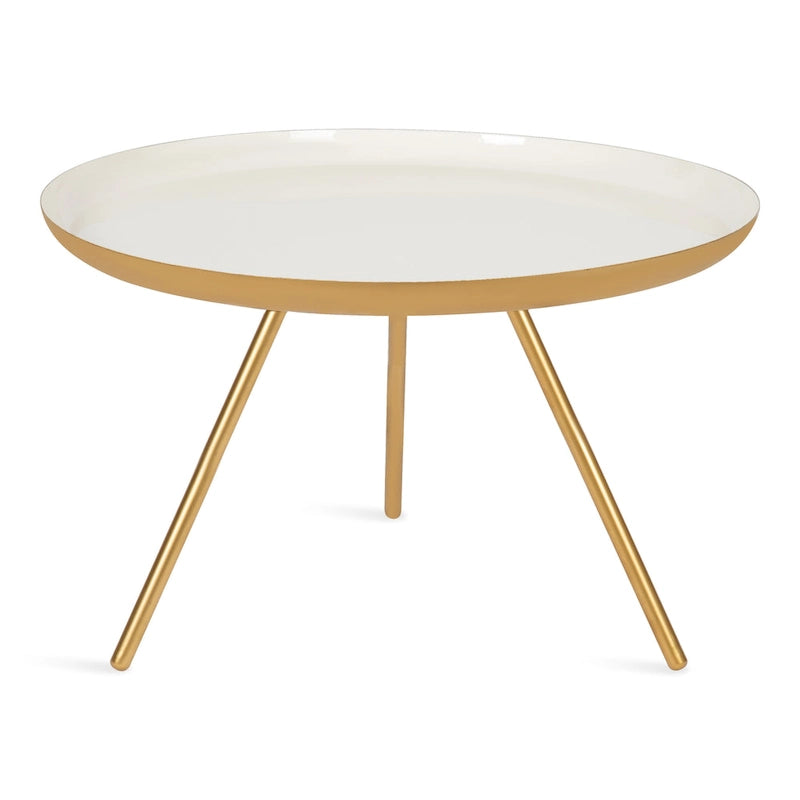 Table basse ronde en métal - 25" de diamètre