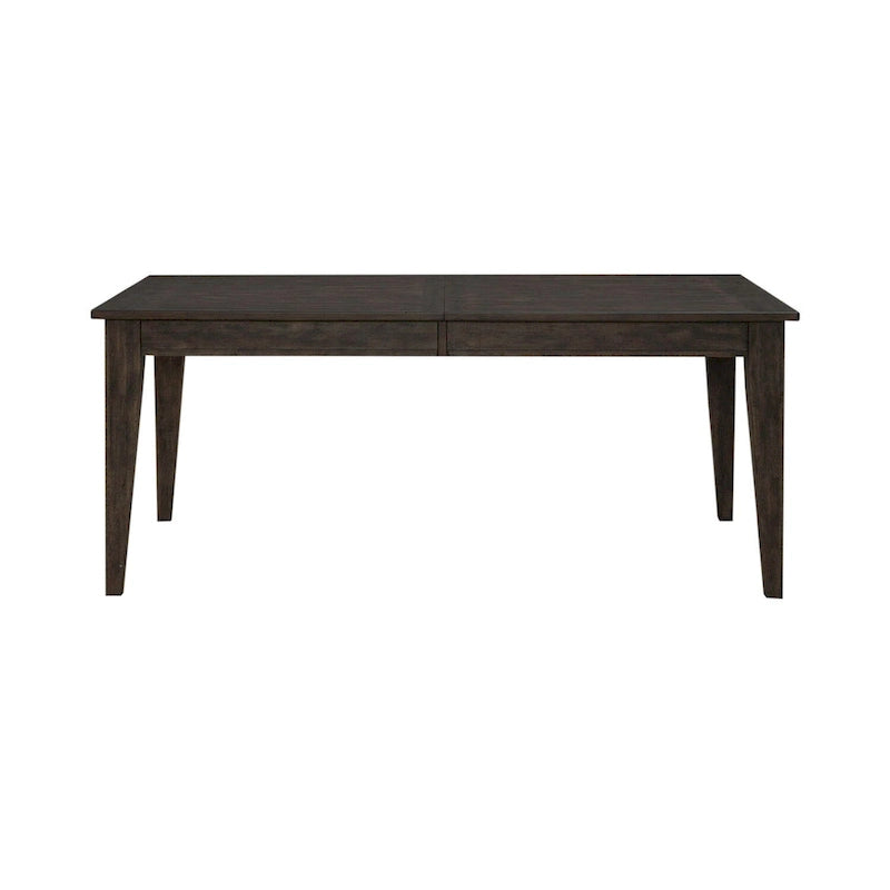 Rustic Brown Rectangular Leg Dining Table