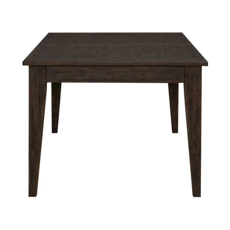 Rustic Brown Rectangular Leg Dining Table