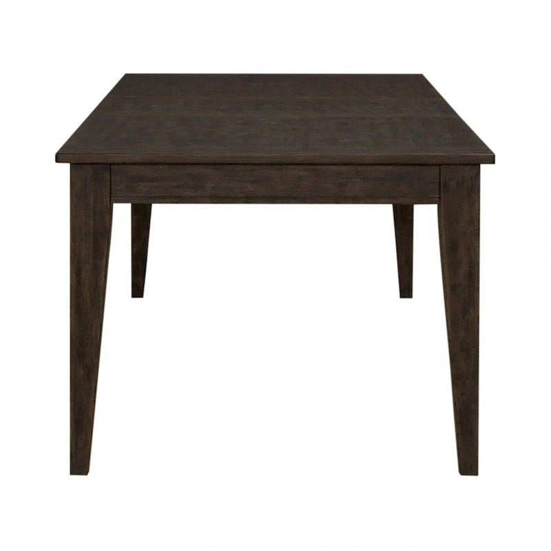 Rustic Brown Rectangular Leg Dining Table