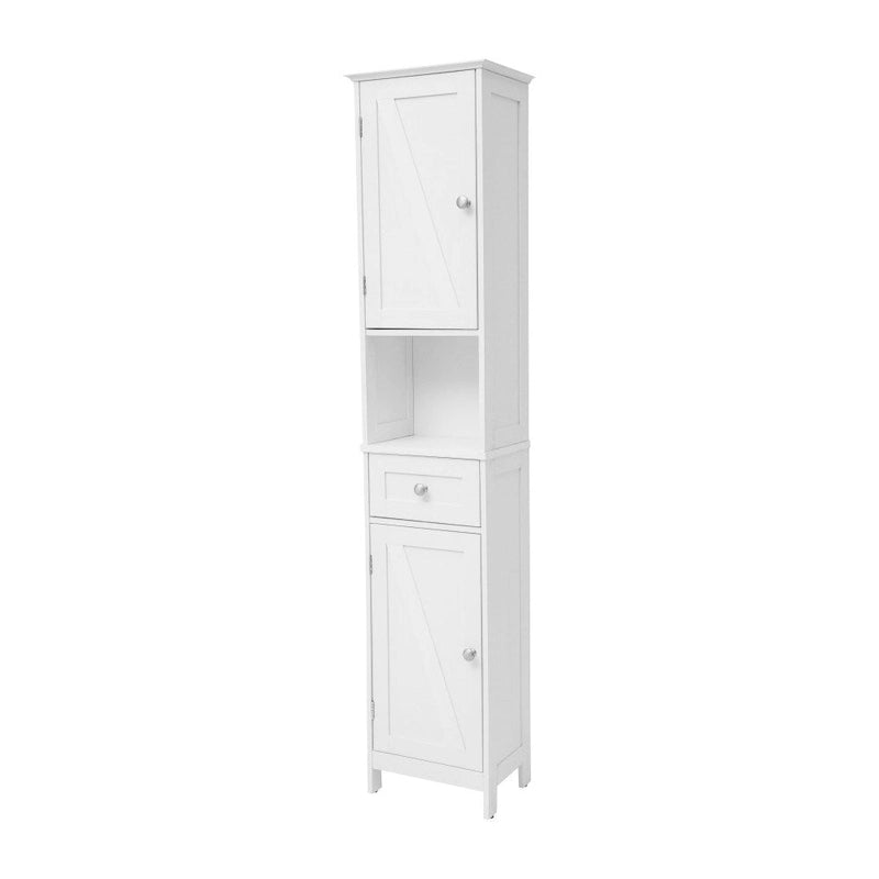 Freestanding Bathroom Tall Linen Tower Storage Organizer with Shelves