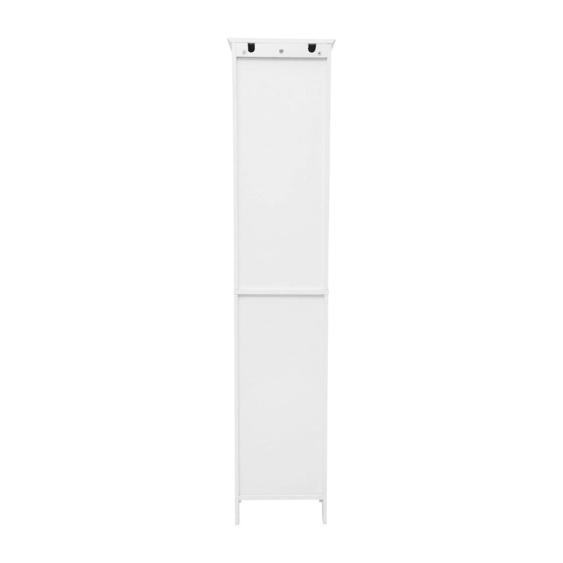 Freestanding Bathroom Tall Linen Tower Storage Organizer with Shelves