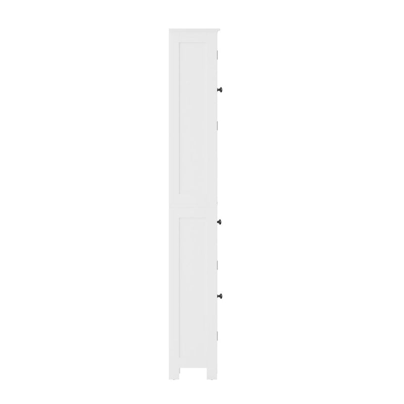 Freestanding Bathroom Tall Linen Tower Storage Organizer with Shelves