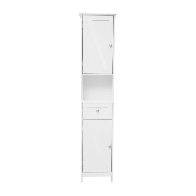Freestanding Bathroom Tall Linen Tower Storage Organizer with Shelves