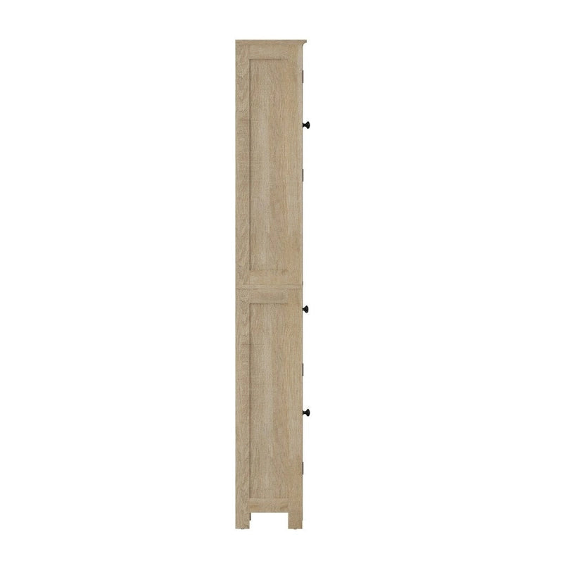 Freestanding Bathroom Tall Linen Tower Storage Organizer with Shelves